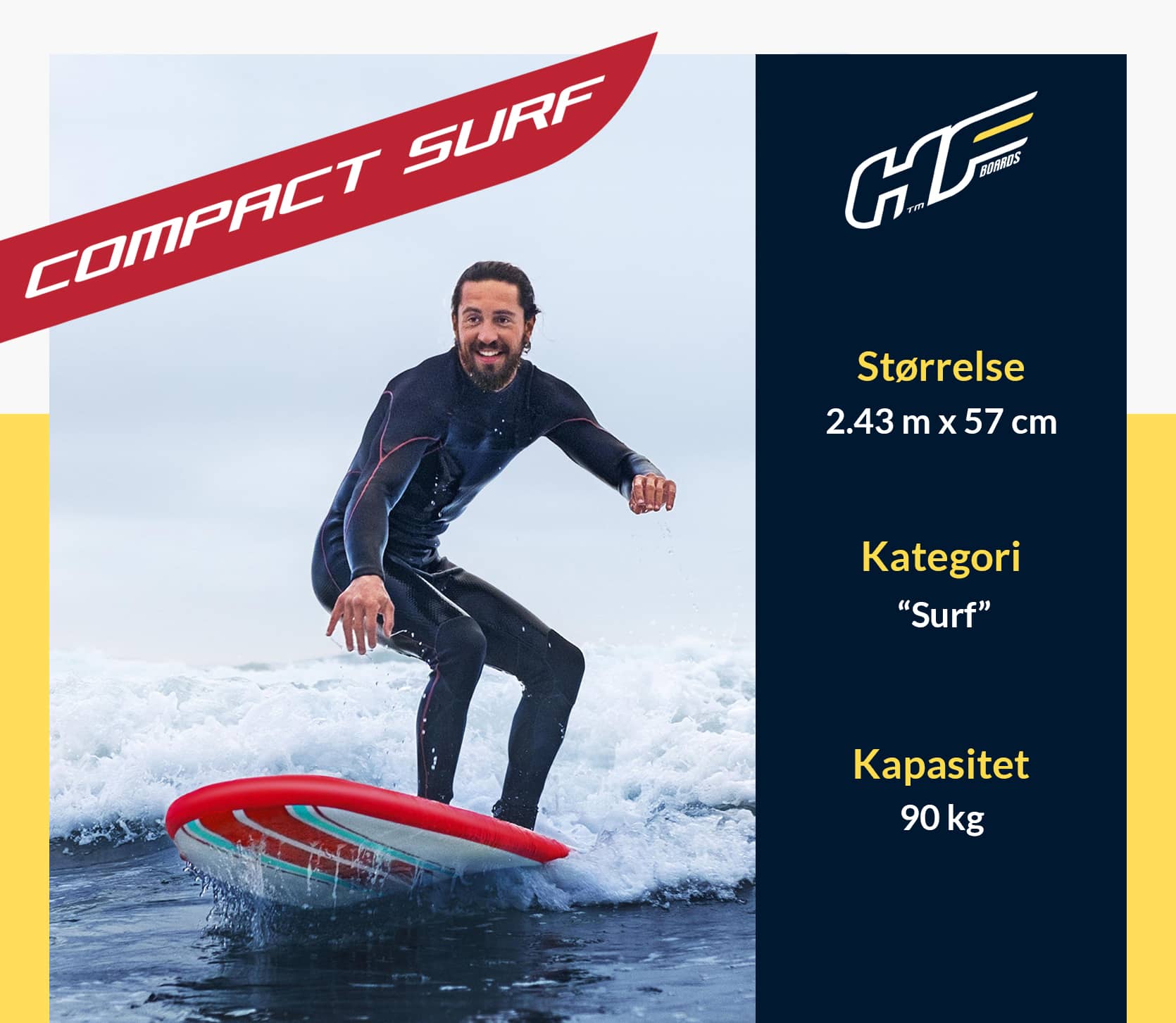 Compact Surf PaddleBoard Sup